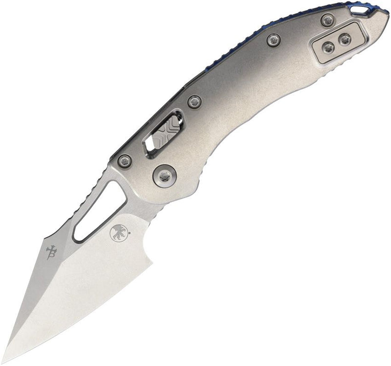 Microtech M-Stitch Ram-Lok Marfione Smooth Titanium Folding Knife [169MRL-10MS2]