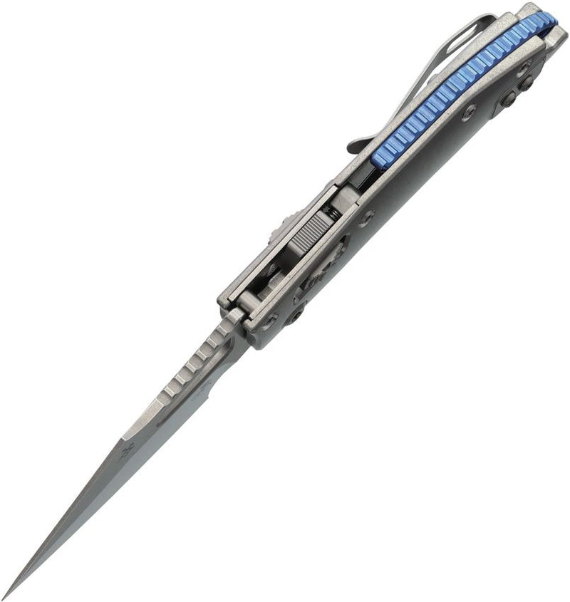 Microtech M-Stitch Ram-Lok Marfione Smooth Titanium Folding Knife [169MRL-10MS2]