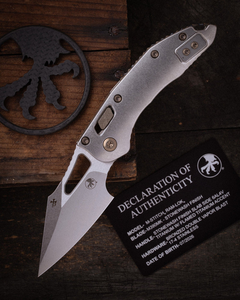 Microtech M-Stitch Ram-Lok Marfione Folding Knife [169MRL-10MS4] — view 4