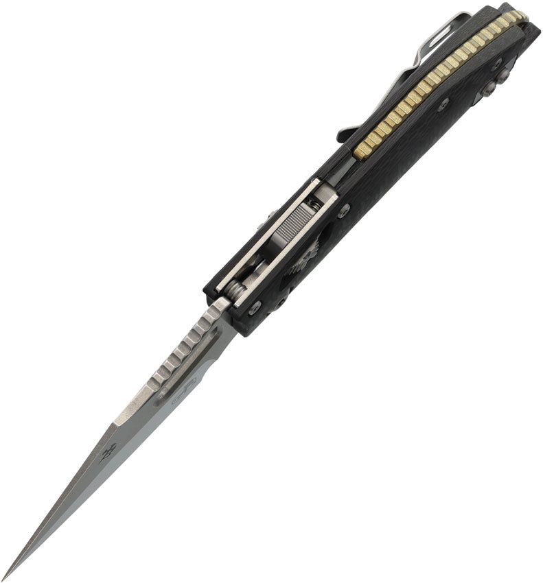 Microtech Stitch RAM-LOK Marfione Select Plain Edge Folding Knife [169RL-10MS7] — view 2