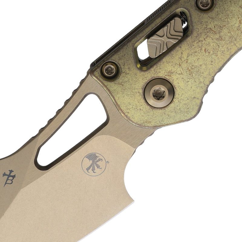 Microtech MStitch Ram-Lok MarfioneGold Folding Knife [169MRL-13MS2] — view 2