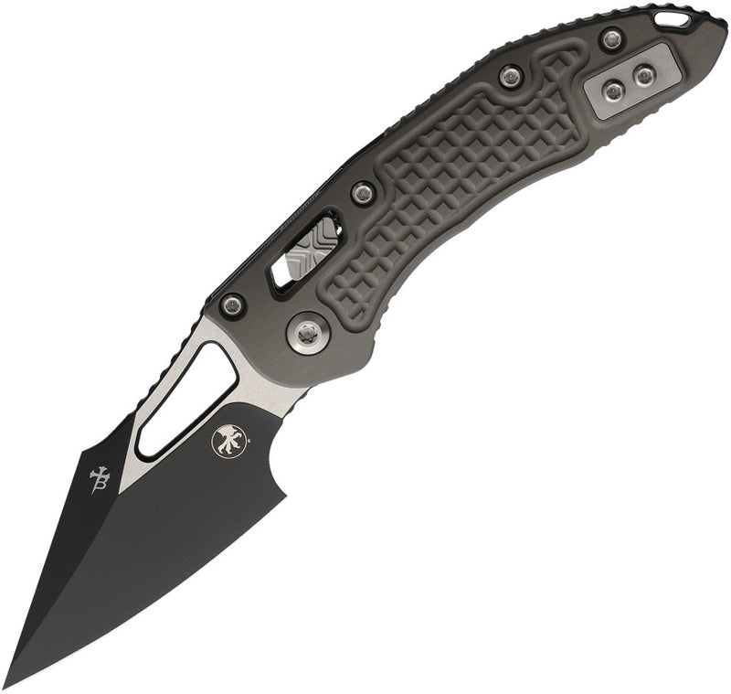 Microtech M-Stitch Gray Aluminum (3.00" Bohler M390MK stainless) Folding Knife [169MRL-1FRNC] - product view 1