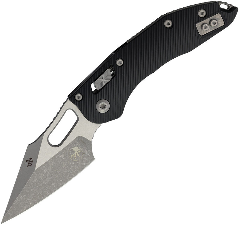 Microtech Stitch RAM-LOK Black Fluted Aluminum Apocalyptic Folding Knife [169RL-10APFL] - product view 1