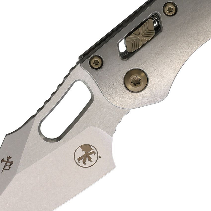 Microtech Stitch S/E Ram Lok Marf Select Smooth Titanium Folding Knife [169RL-10MS4]