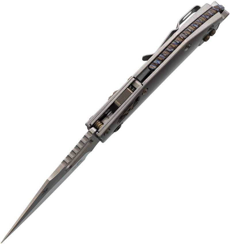 Microtech Stitch S/E Ram Lok Marf Select Smooth Titanium Folding Knife [169RL-10MS4]