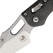 Microtech Stitch S/E Ram Lok Marf Select Carbon fiber (3.75" Bohler M390MK stainless) Folding Knife [169RL-10MS8] - product view 2