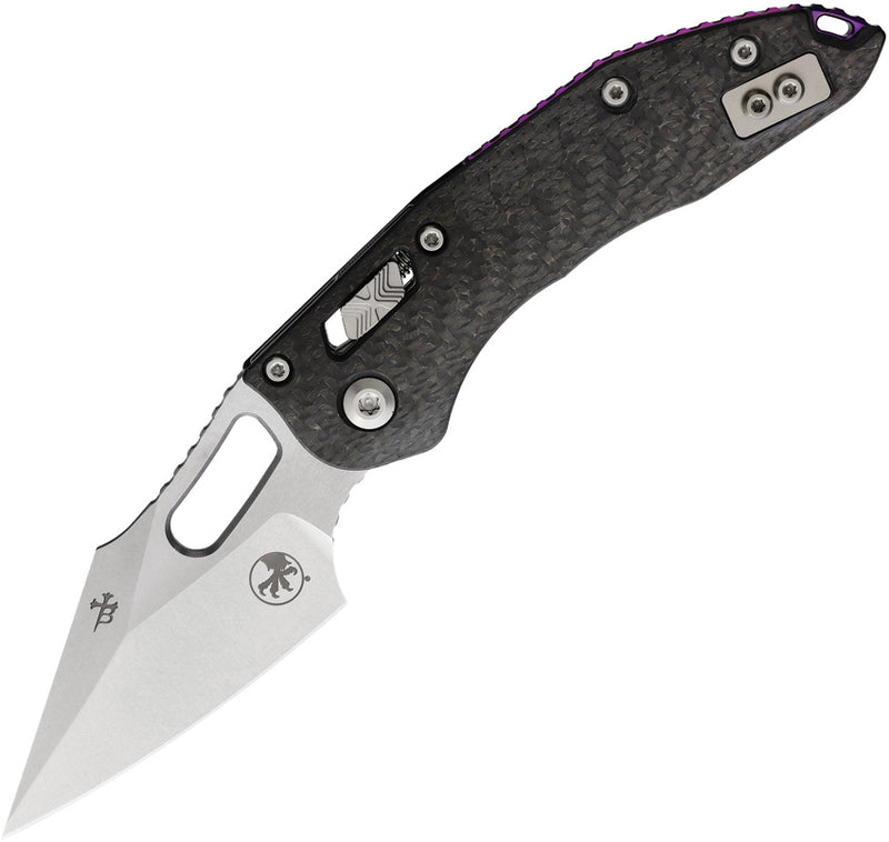 Microtech Stitch S/E Ram Lok Marf Select Carbon fiber (3.75" Bohler M390MK stainless) Folding Knife [169RL-10MS9] - product view 1