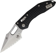 Microtech Stitch RAM-LOK Black Frag Aluminum Serrated Stonewash Folding Knife [169RL-12FR] - product view 1