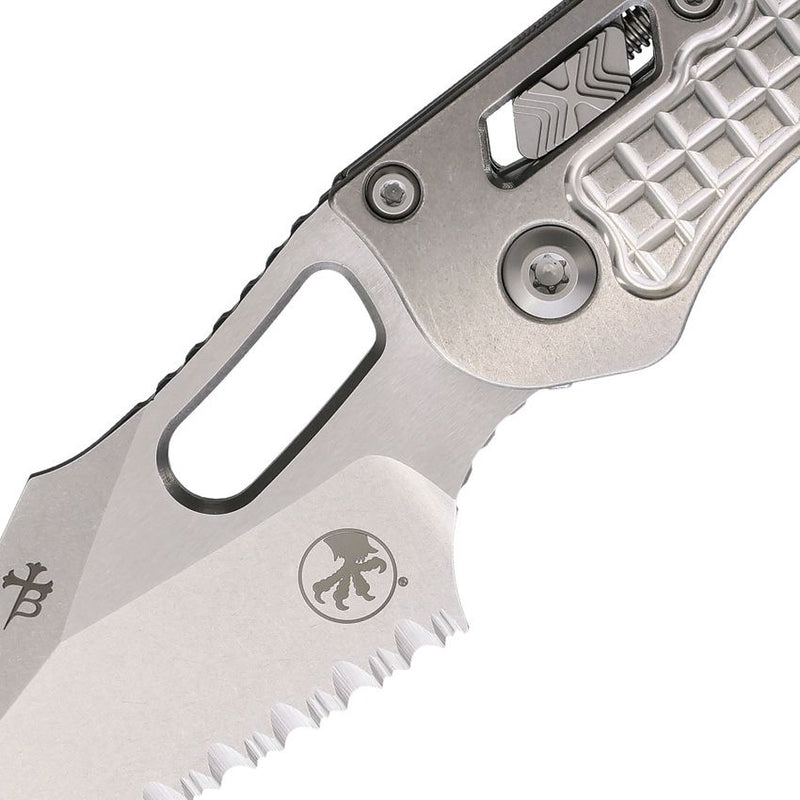 Microtech Stitch S/E Ram Lok Marf Select Fully Serrated Folding Knife [169RL-12FRMS1]