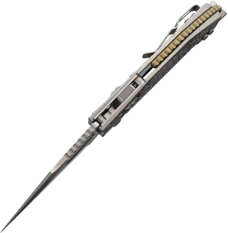 Microtech Stitch S/E Ram Lok Marf Select Fully Serrated Folding Knife [169RL-12FRMS1]