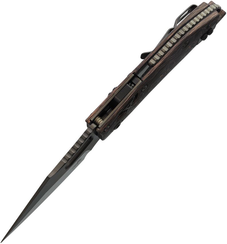 Microtech Stitch S/E Ram Lok DLC CF Folding Knife [169RL-1DLCTMS1]