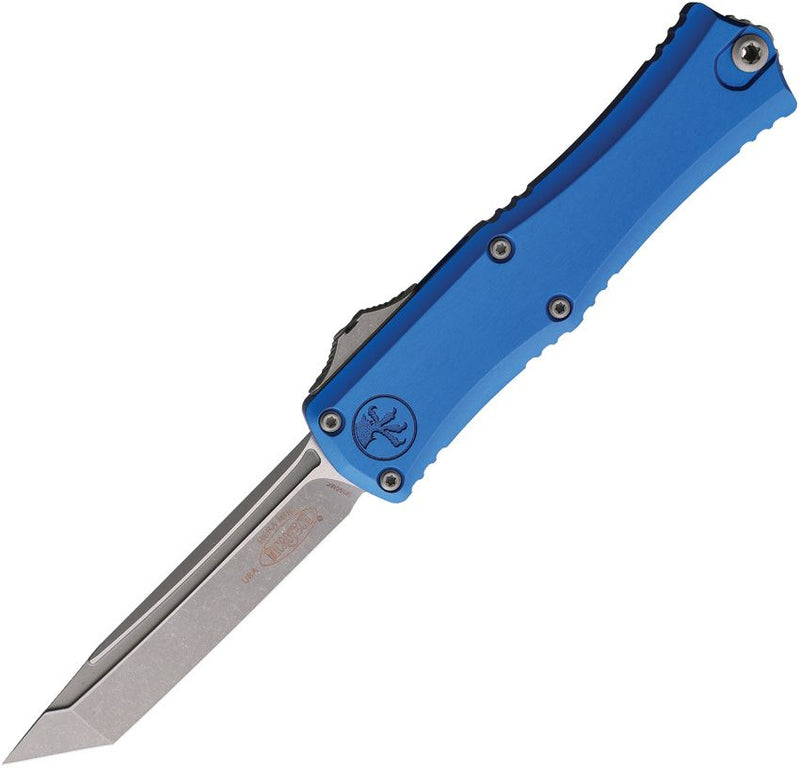 Microtech Auto Hera II Mini T/E OTF Blue Aluminum Automatic Knife [1704M-10APBL]