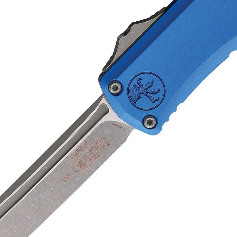 Microtech Auto Hera II Mini T/E OTF Blue Aluminum Automatic Knife [1704M-10APBL]