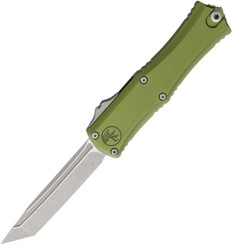 Microtech Auto Hera II Mini T/E OTF OD Green Aluminum Automatic Knife [1704M-10APOD]