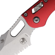 Microtech Stitch S/E Ram Lok SW PS Red [169RL-11FLRD]