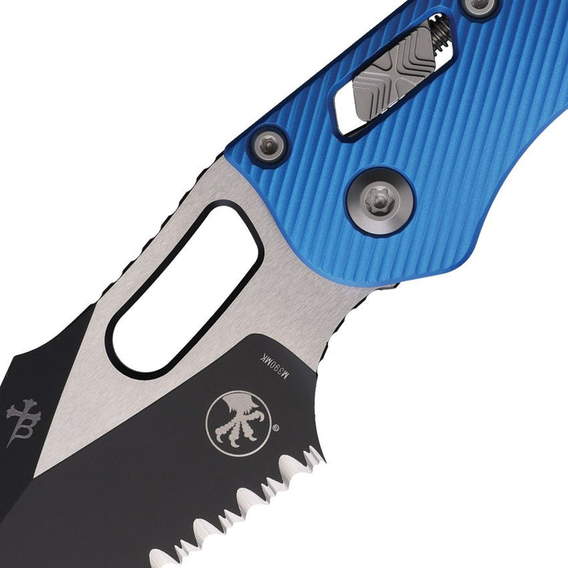 Microtech Stitch S/E Ram Lok PS Blue [169RL-2FLBL]