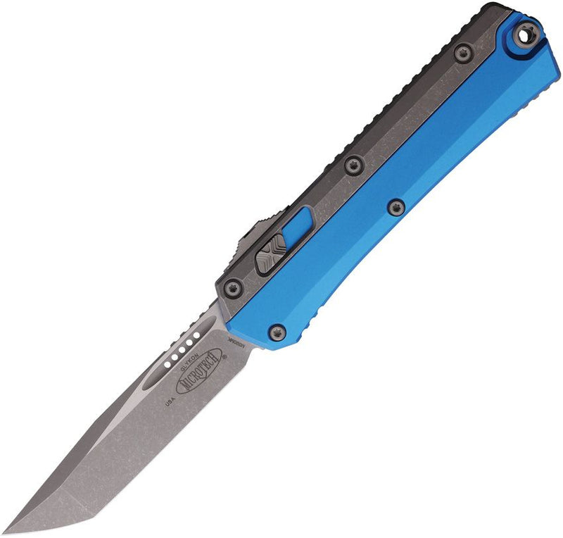 Microtech Auto Glykon T/E OTF AP Blue [185-10APBL]