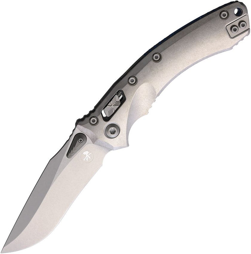 Microtech Amphibian Ram-Lok Select Smooth Titanium Folding Knife [137RL-10FRMS2]