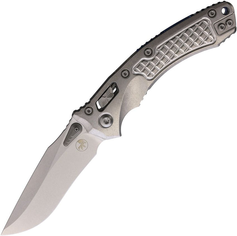 Microtech Amphibian Ram-Lok Select Frag Pattern Titanium Folding Knife [137RL-10FRMS2]