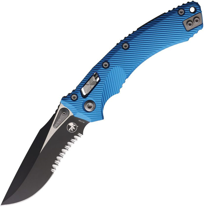 Microtech Amphibian Ram-Lok Blue PS (4") [137RL-2FLBL]
