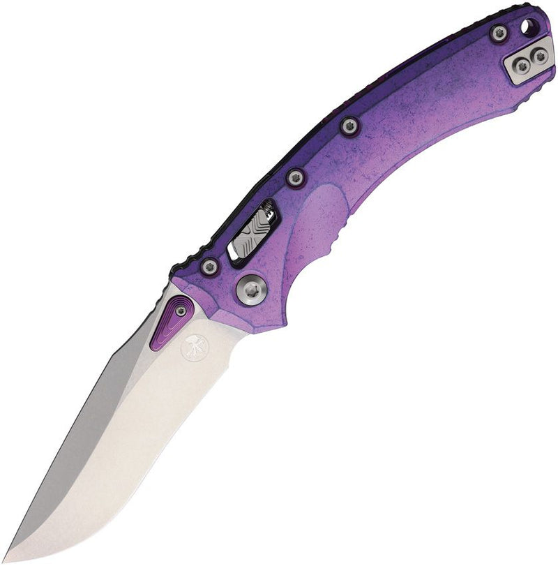 Microtech Amphibian Ram-Lok Select Purple Haze Folding Knife [137RL-10MS5]