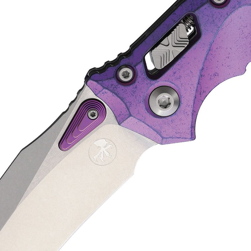 Microtech Amphibian Ram-Lok Select Purple Haze Folding Knife [137RL-10MS5]