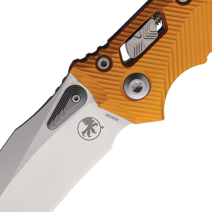 Microtech Amphibian S/E Ram-Lok Org Orange (4" Stonewash) [137RL-10FLOT] - Image 2