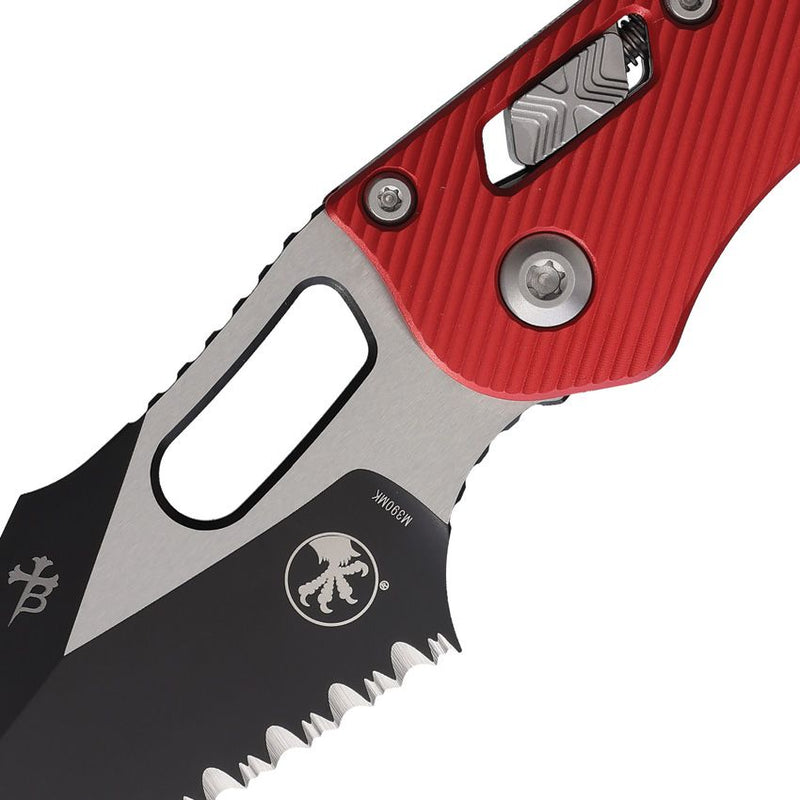 Microtech Stitch S/E Ram Lok FS Red [169RL-3FLRD]