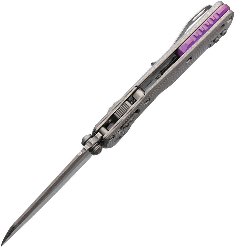 Microtech MSI Mini Ram-Lok Marfione Sel Purple Folding Knife [210M-10FLMS4]