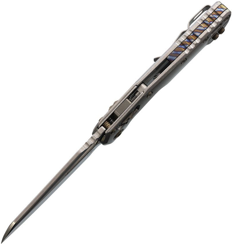 Microtech MSI Ram-Lok Marfione Sel Smooth Titanium Folding Knife [210-10MS4]
