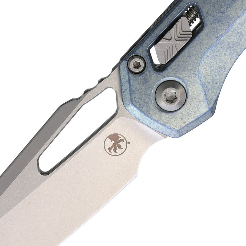 Microtech MSI Ram-Lok Marfione Select, Ice Blue Titanium Knife [210-10MS6]