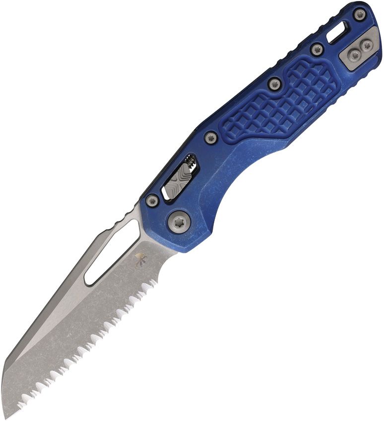 Microtech MSI Ram-Lok Marfione Select Blue Folding Knife [210-12APFRMS]