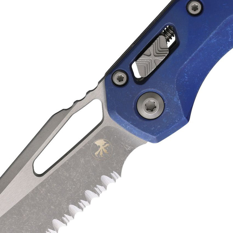 Microtech MSI Ram-Lok Marfione Select Blue Folding Knife [210-12APMS2]