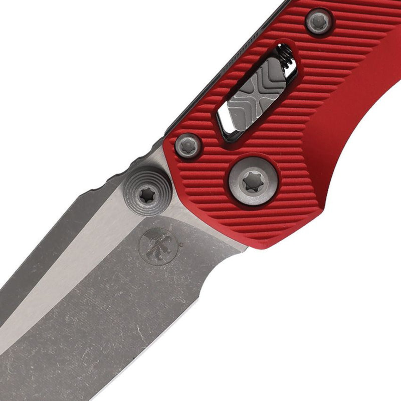 Microtech MSI Mini Ram-Lok AP Fluted Red Folding Knife [210M-10APFLRD]