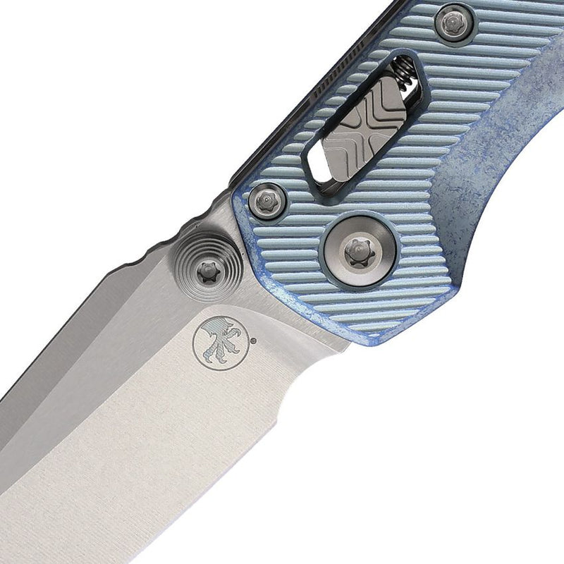 Microtech MSI Mini Ram-Lok Marfione Sel Blue Folding Knife [210M-10FLMS7]