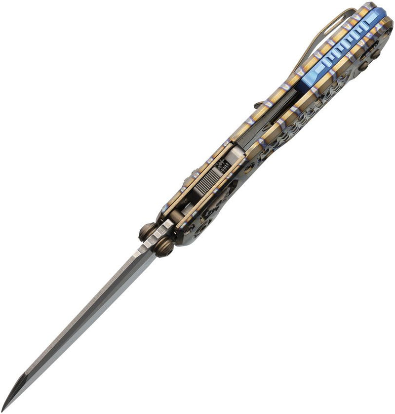 Microtech MSI Mini Ram-Lok Marfione Sel Frag Pattern Titanium Folding Knife [210M-10FRMS13]