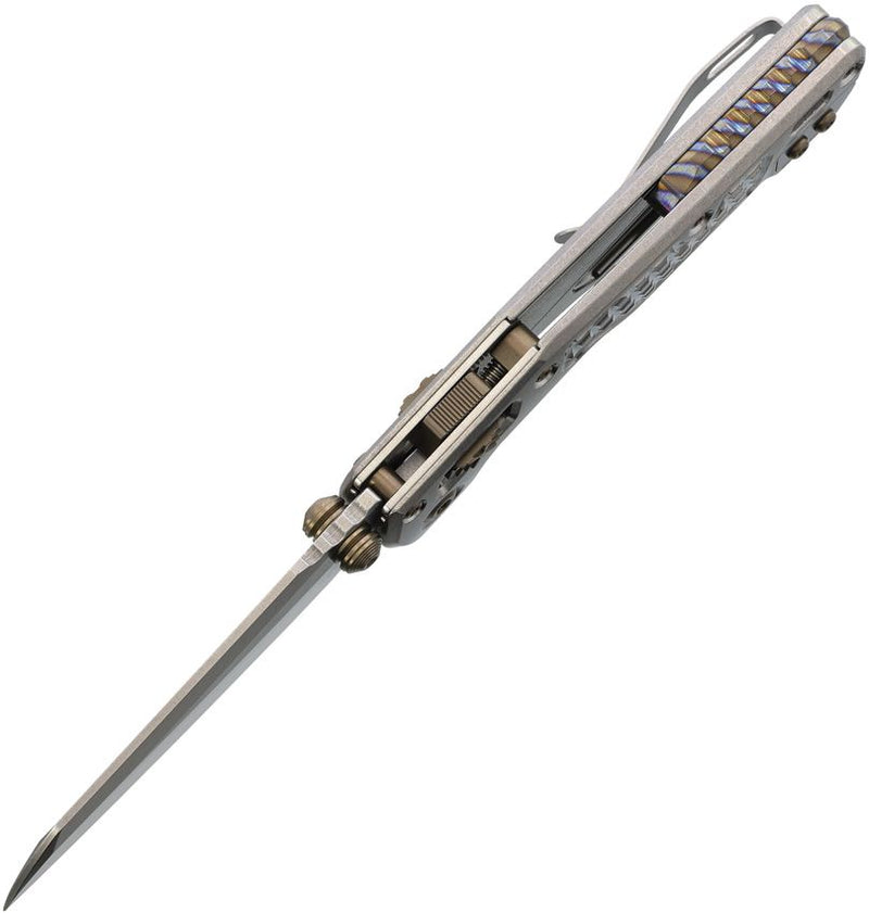 Microtech MSI Mini Ram-Lok Marfione Sel Frag Pattern Titanium Folding Knife [210M-10FRMS5]