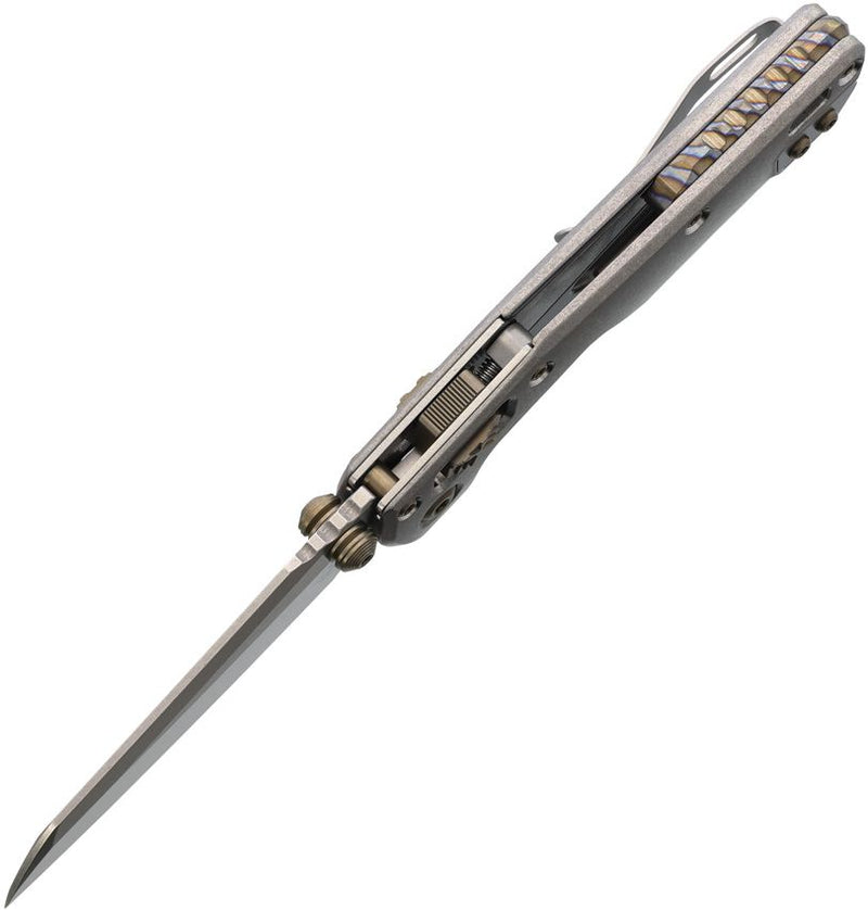 Microtech MSI Mini Ram-Lok Marfione Sel Smooth Titanium Folding Knife [210M-10MS5]