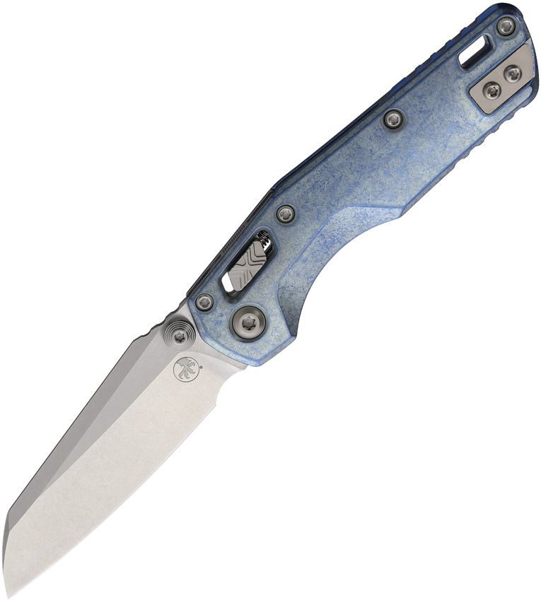 Microtech MSI Mini Ram-Lok Marfione Sel Ice Blue Titanium Folding Knife [210M-10MS7]