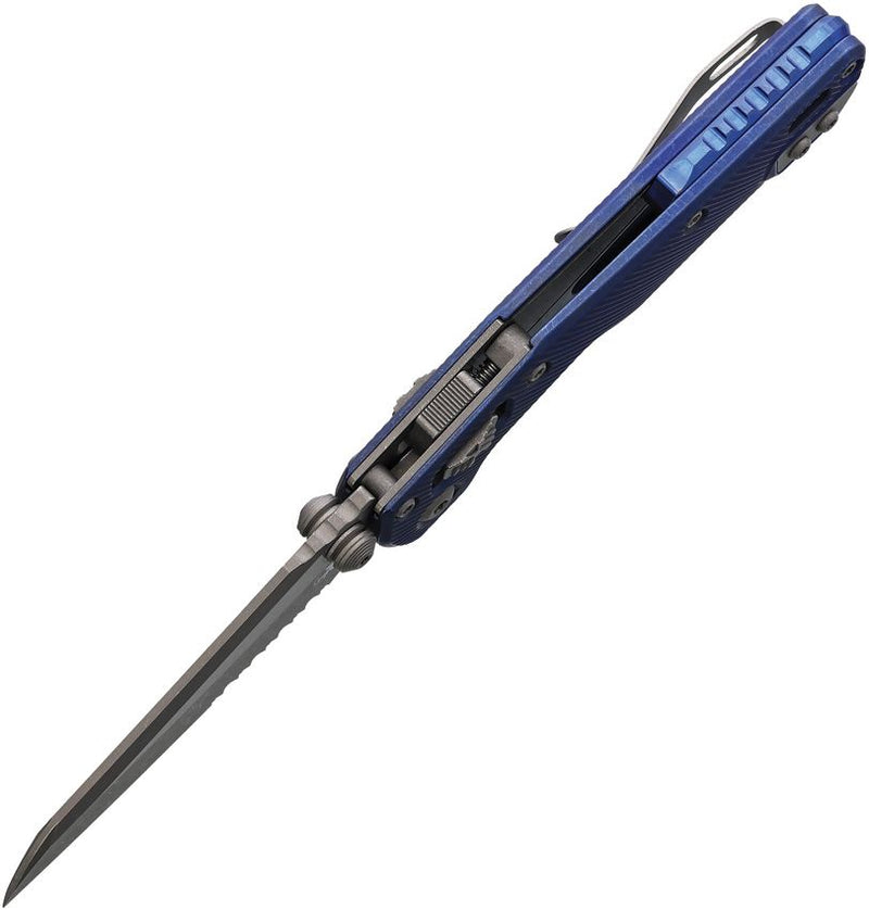 Microtech MSI Mini Ram-Lok Marfione Blue Folding Knife [210M-11APFLMS]