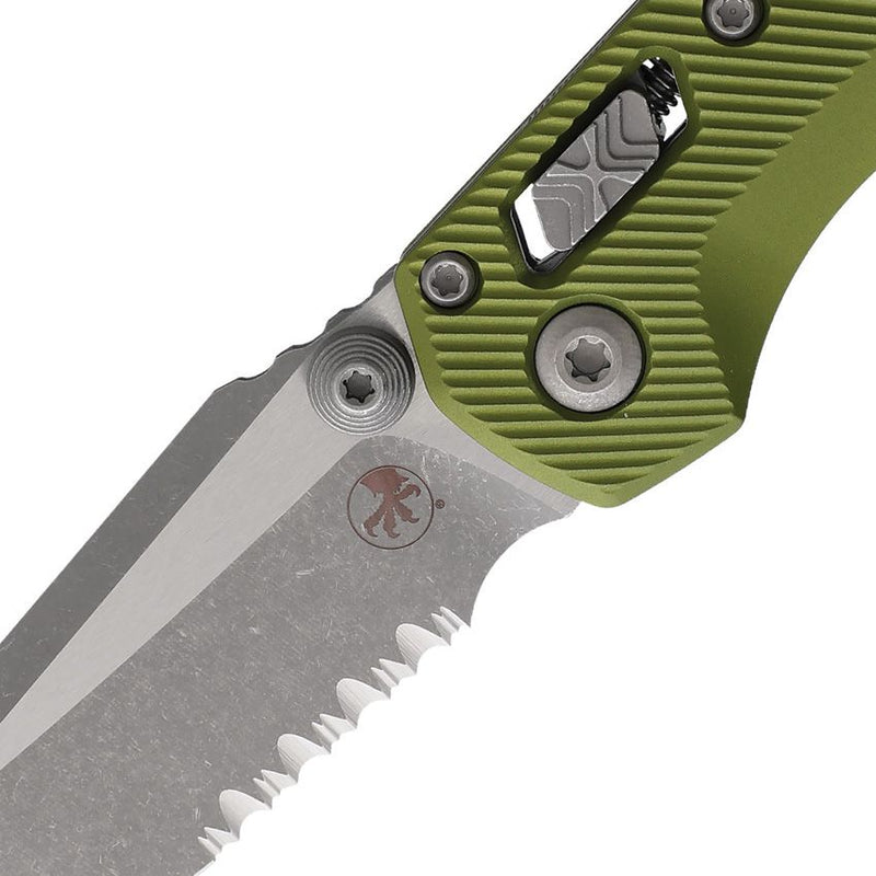 Microtech MSI Mini Ram-Lok AP OD Green Aluminum Folding Knife [210M-11APFLOD]