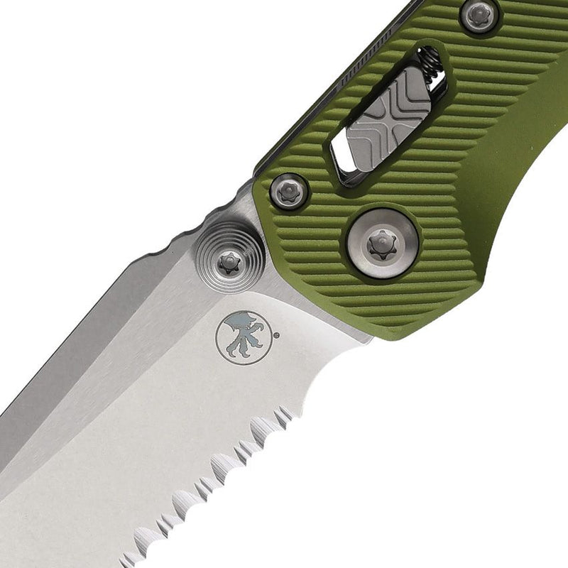 Microtech MSI Mini Ram-Lok S/E OD Green Aluminum Folding Knife [210M-11FLOD]