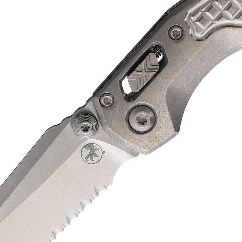 Microtech MSI Mini Ram-Lok Marfione Frag Pattern Titanium Folding Knife [210M-11FRMS3]