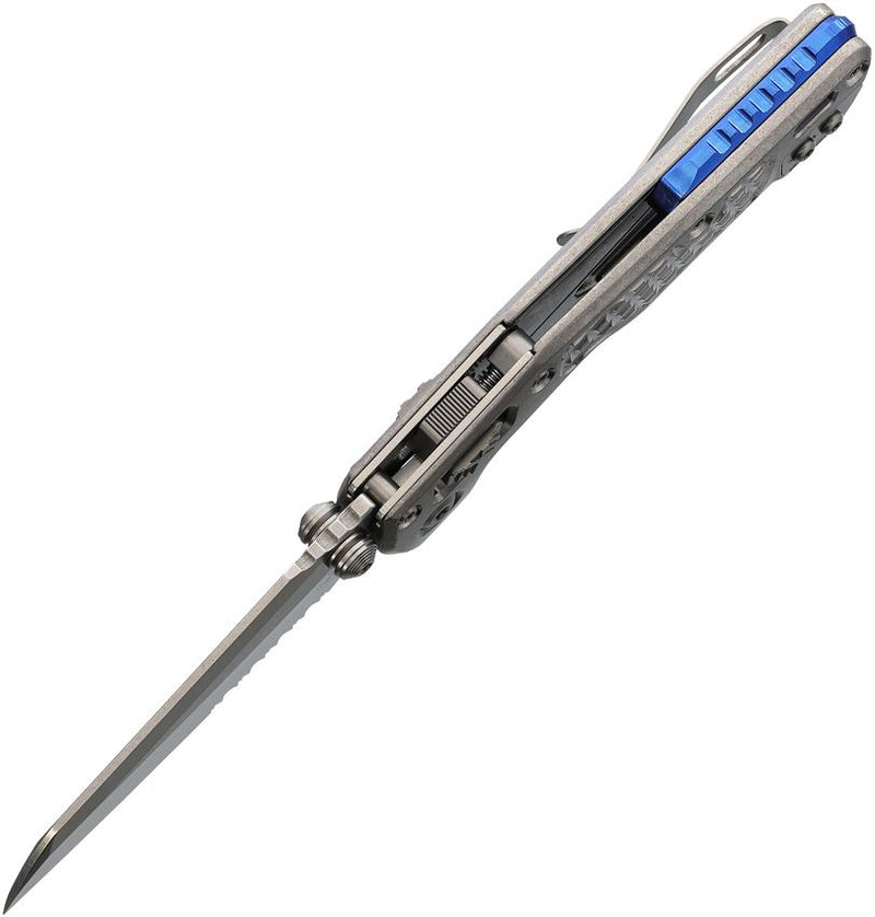 Microtech MSI Mini Ram-Lok Marfione Frag Pattern Titanium Folding Knife [210M-11FRMS3]