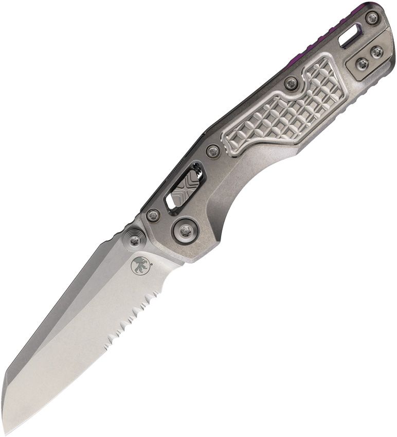 Microtech MSI Mini Ram-Lok Marfione Purple Frag Pattern Titanium Folding Knife [210M-11FRMS4]