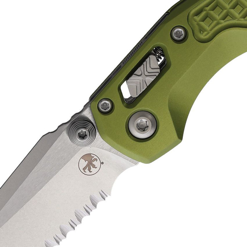 Microtech MSI Mini Ram-Lok S/E OD Green Aluminum Folding Knife [210M-11FROD]