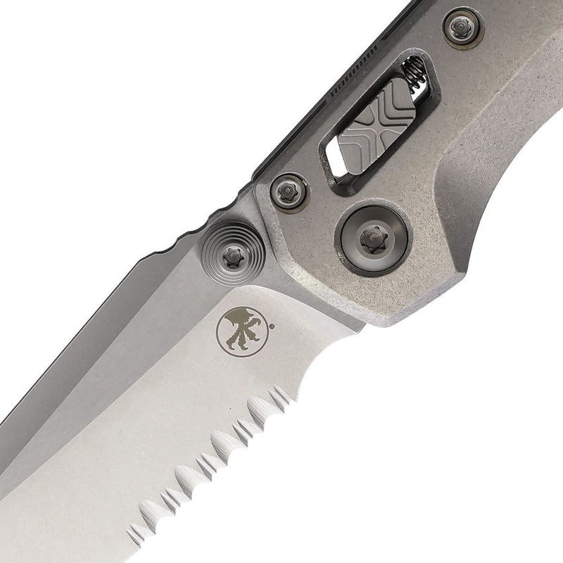 Microtech MSI Mini Ram-Lok Marfione Smooth Titanium Folding Knife [210M-11MS3]