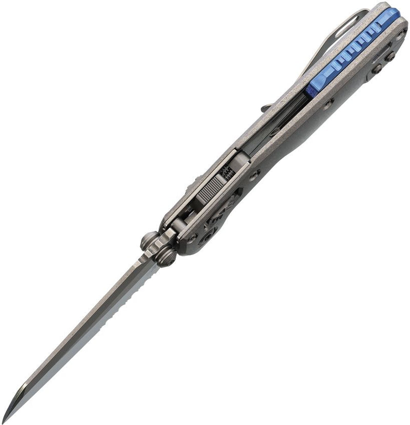 Microtech MSI Mini Ram-Lok Marfione Smooth Titanium Folding Knife [210M-11MS3]