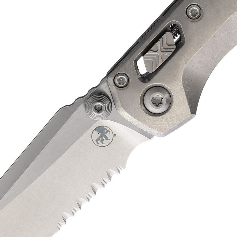 Microtech MSI Mini Ram-Lok Marfione Purple Smooth Titanium Folding Knife [210M-11MS4]