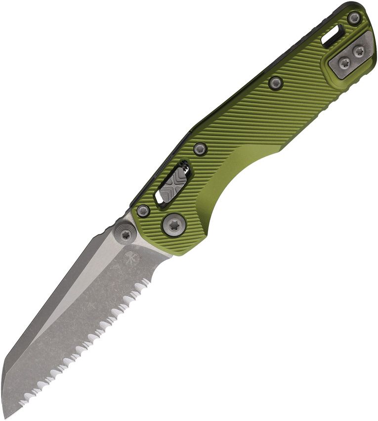 Microtech MSI Mini Ram-Lok S/E OD Green Aluminum Folding Knife [210M-12APFLOD]